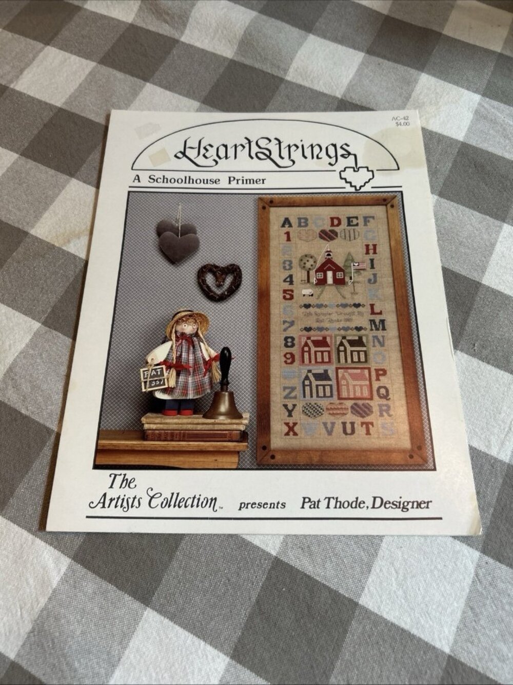 A Schoolhouse Primer Cross Stitch Pattern AC42 Heart Strings Artists Collection